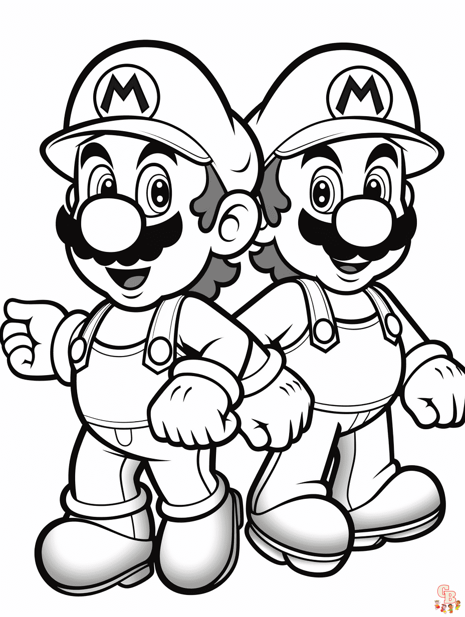 33 Cute Luigi Coloring Pages Printable 16