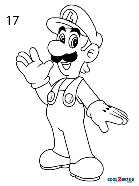 33 Cute Luigi Coloring Pages Printable 23