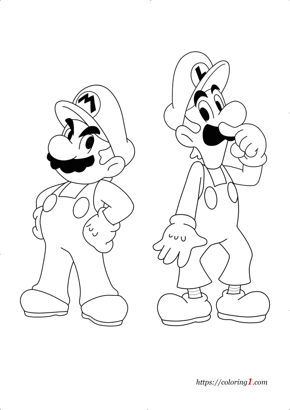 33 Cute Luigi Coloring Pages Printable 25