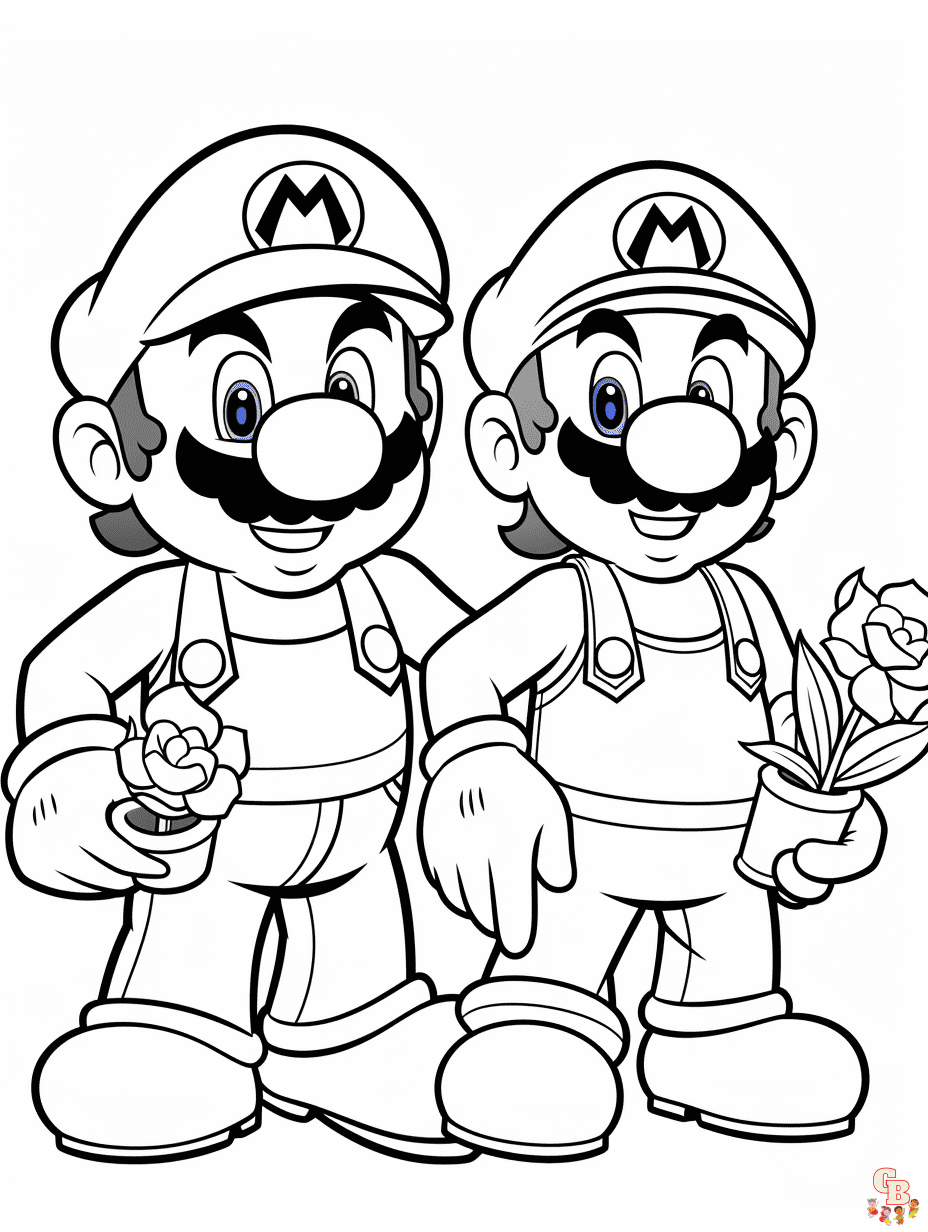 33 Cute Luigi Coloring Pages Printable 26