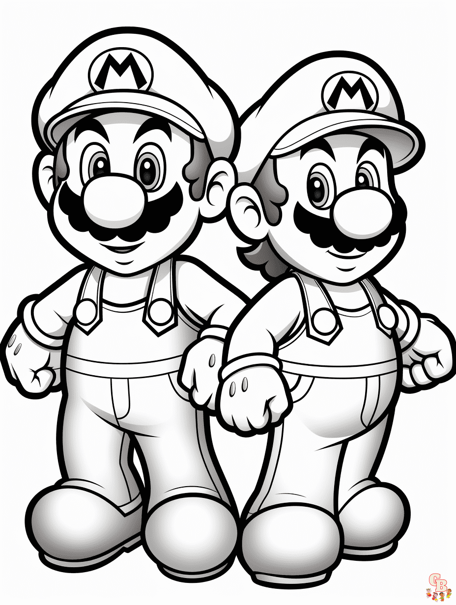 33 Cute Luigi Coloring Pages Printable 30