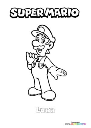 33 Cute Luigi Coloring Pages Printable 5