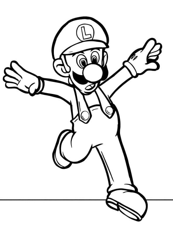 33 Cute Luigi Coloring Pages Printable 6