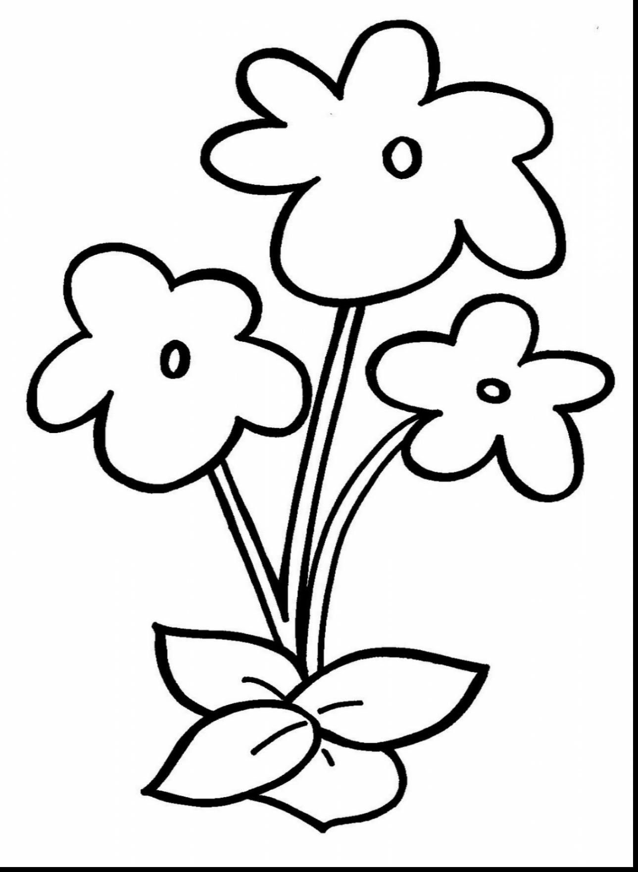 33 Flower Coloring Pages for Kids Printable 14