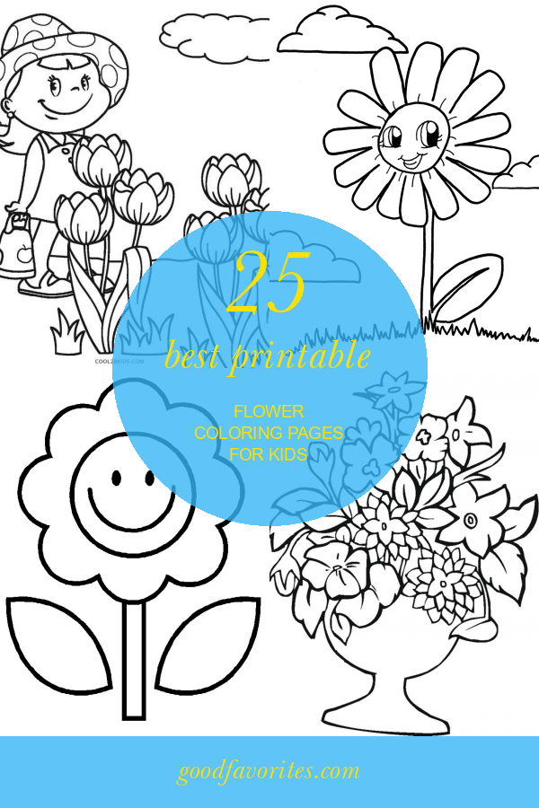 33 Flower Coloring Pages for Kids Printable 27