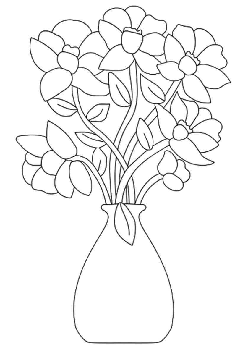 33 Flower Coloring Pages for Kids Printable 31