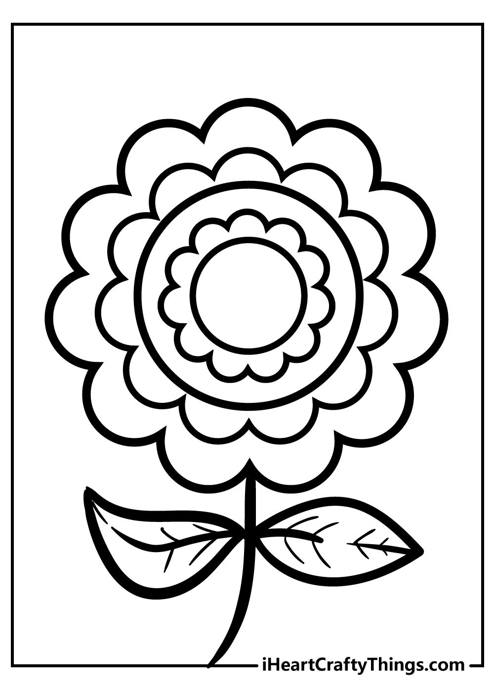 33 Flower Coloring Pages for Kids Printable 32