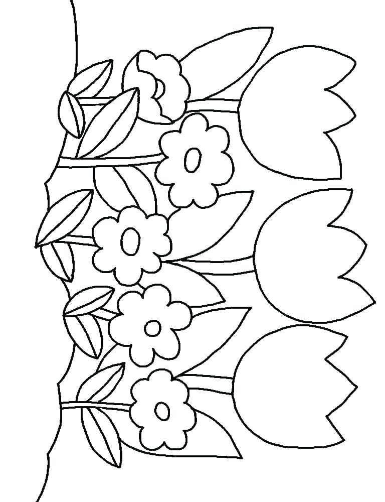 33 Flower Coloring Pages for Kids Printable 35