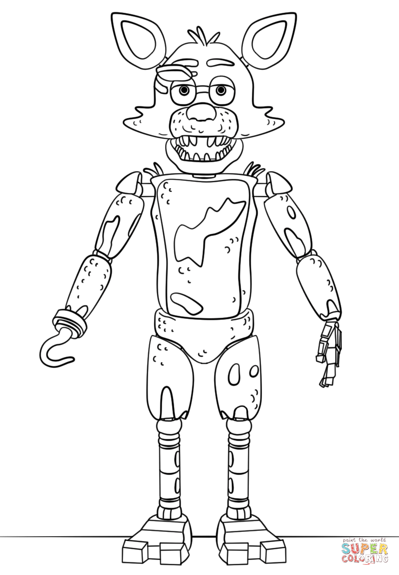 33 Phantom Foxy Coloring Pages Printable 26