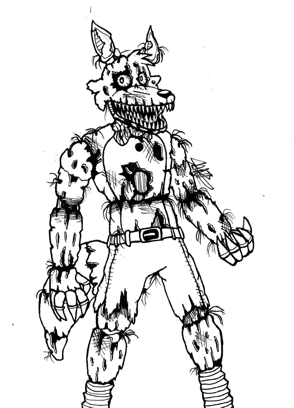 33 Phantom Foxy Coloring Pages Printable 29