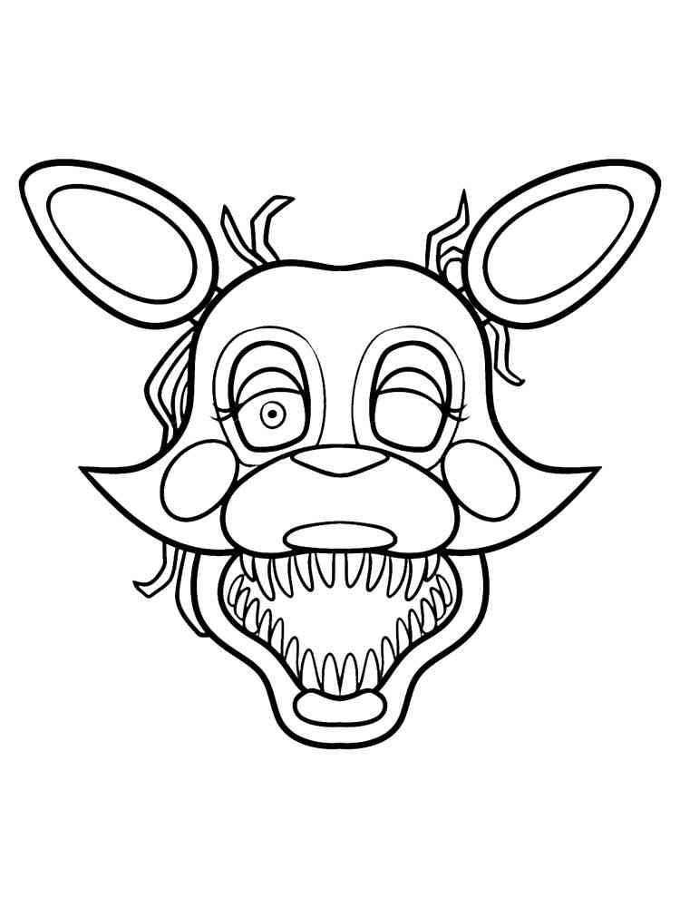 33 Phantom Foxy Coloring Pages Printable 9