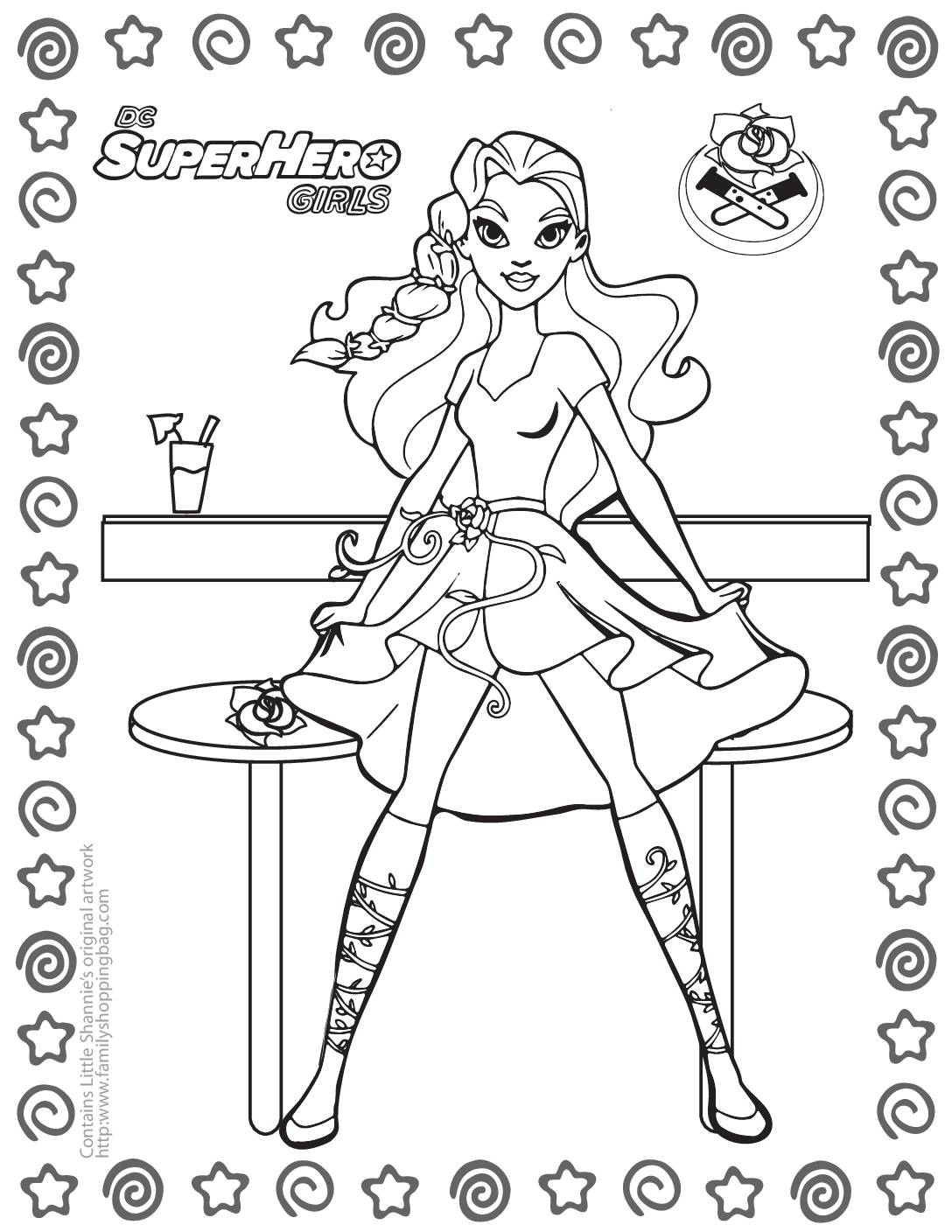 33 Poison Ivy from Batman Coloring Pages Printable 11