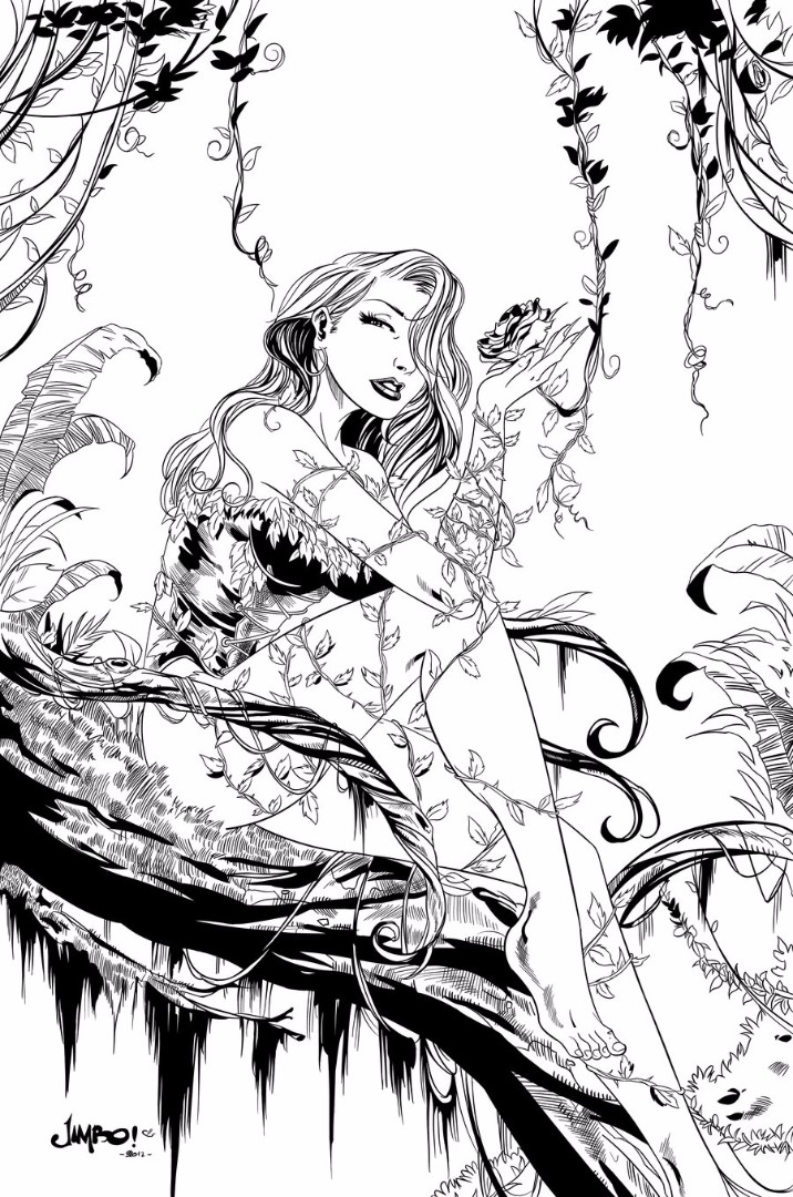 33 Poison Ivy from Batman Coloring Pages Printable 27