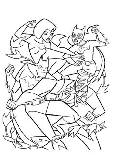 33 Poison Ivy from Batman Coloring Pages Printable 30