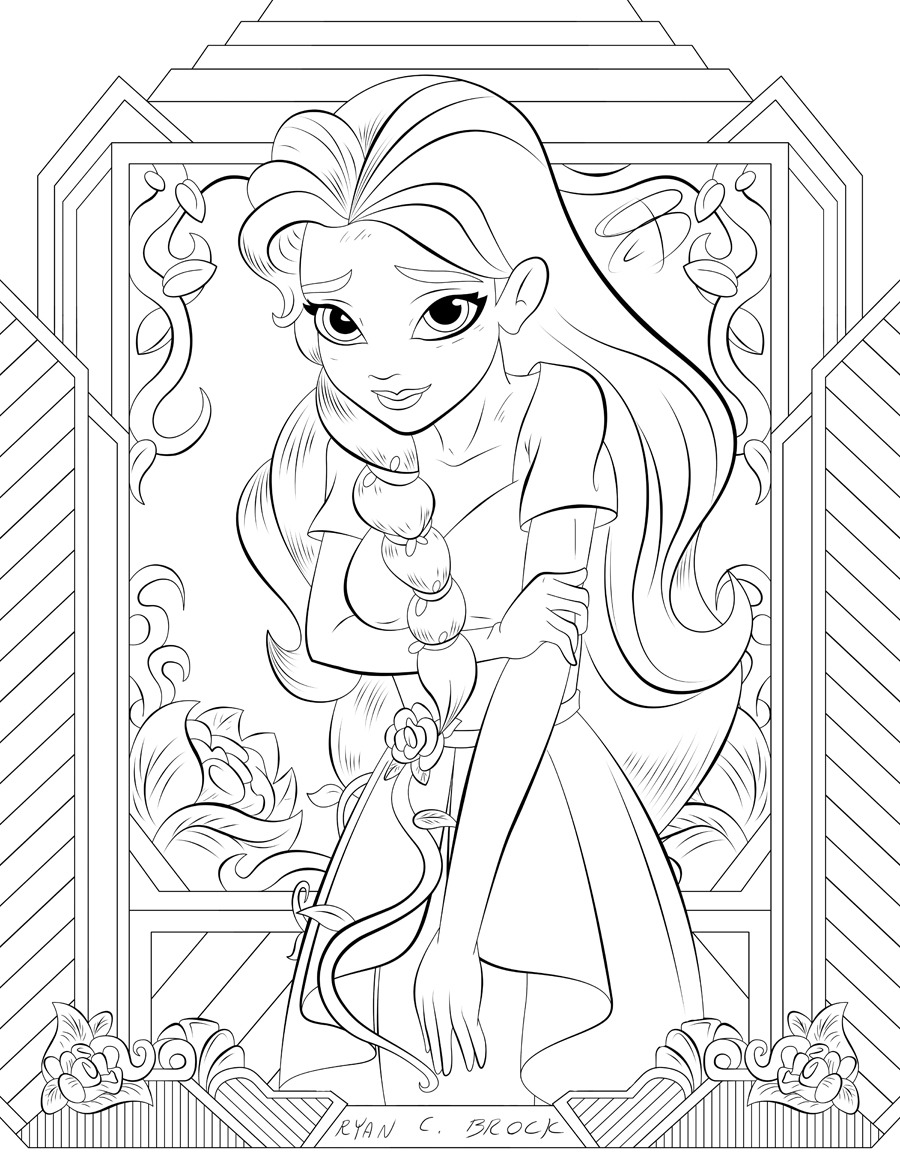 33 Poison Ivy from Batman Coloring Pages Printable 33