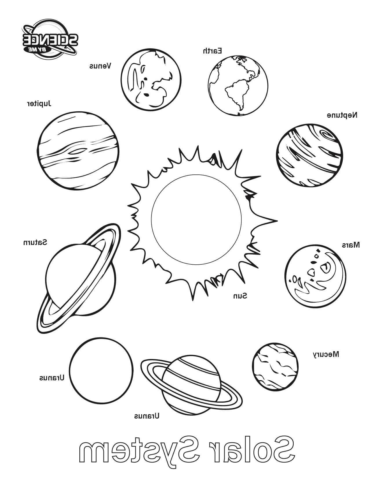 33 Solar System Planet: Mercury Coloring Page Printable 27