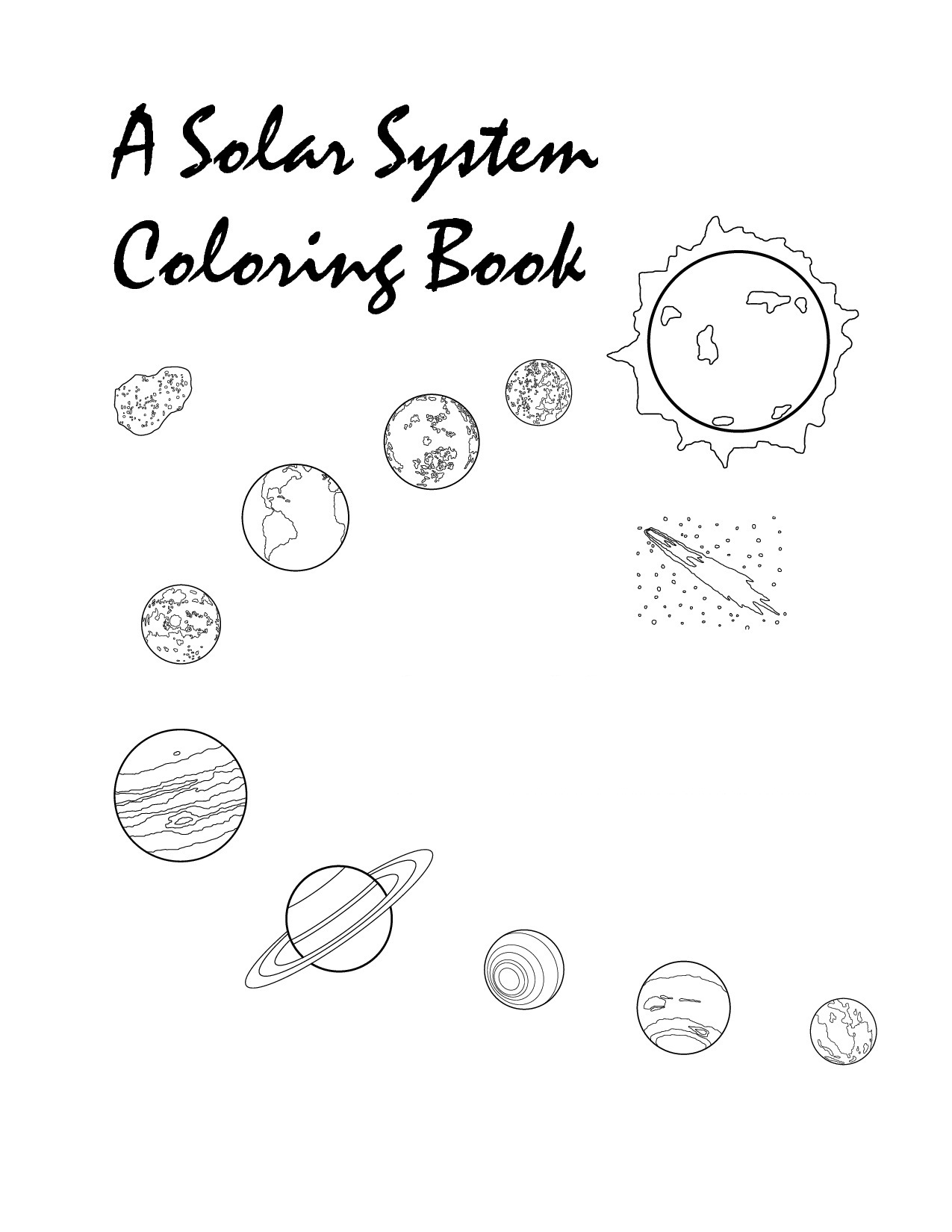 33 Solar System Planet: Mercury Coloring Page Printable 31