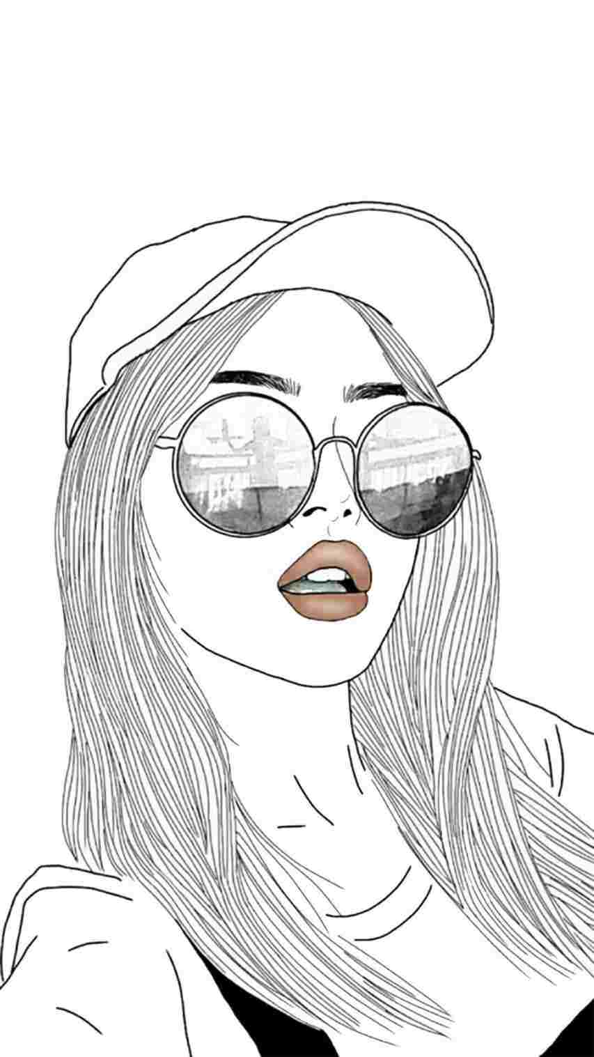 33 Stylish Girl Baddie Coloring Pages Printable 30