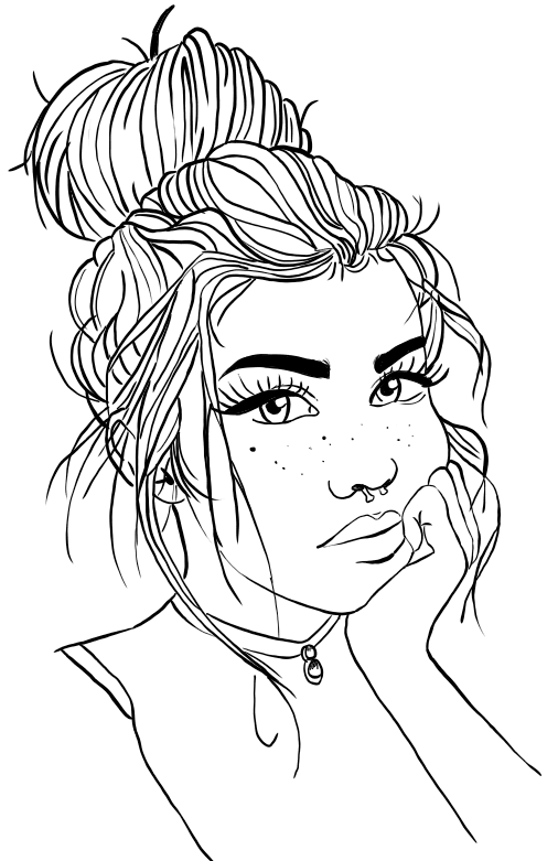 33 Stylish Girl Baddie Coloring Pages Printable 6