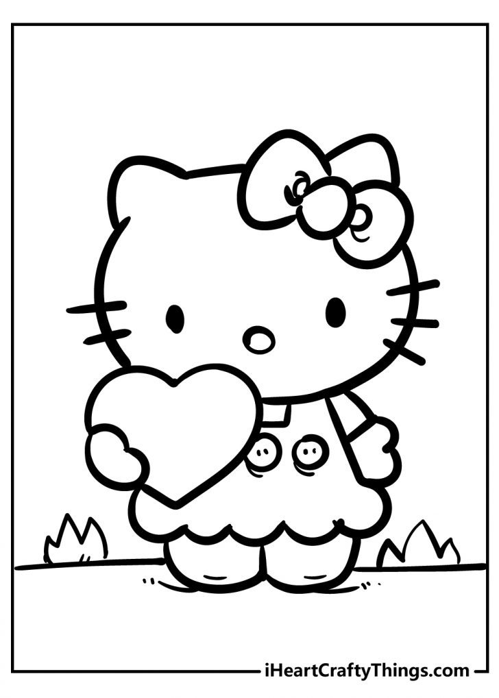 34 Adorable Hello Kitty Baddie Coloring Pages Printable 16