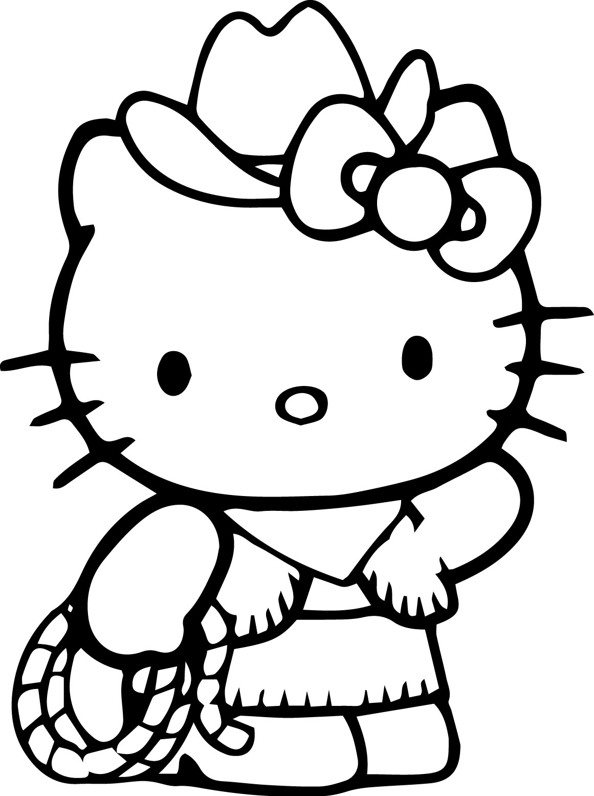 34 Adorable Hello Kitty Baddie Coloring Pages Printable 3