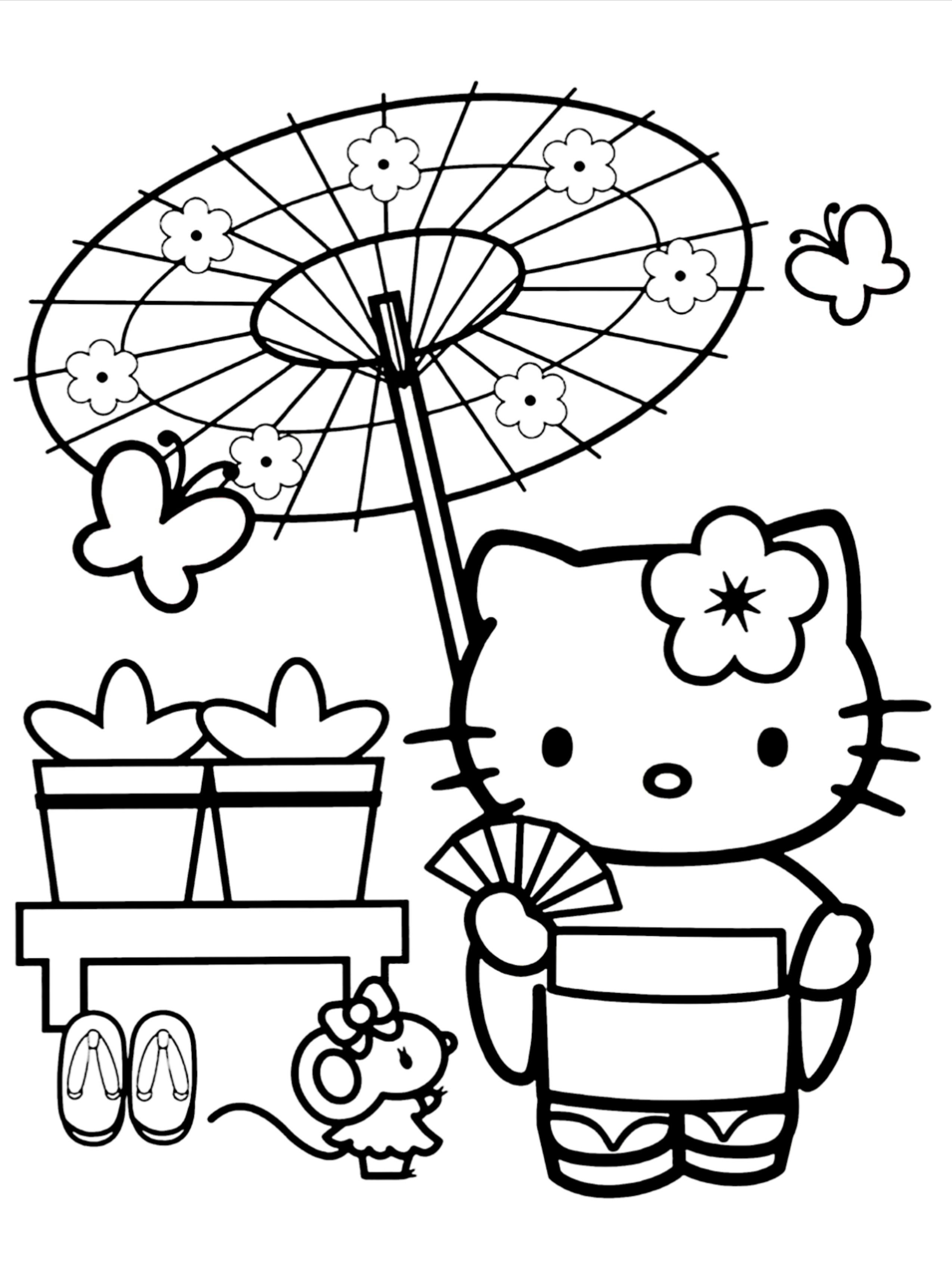 34 Adorable Hello Kitty Baddie Coloring Pages Printable 7