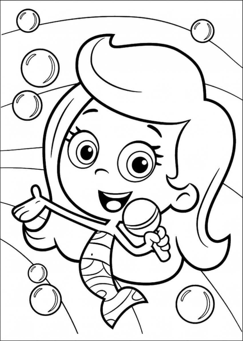 34 Bubble Guppies Coloring Pages Printable 12