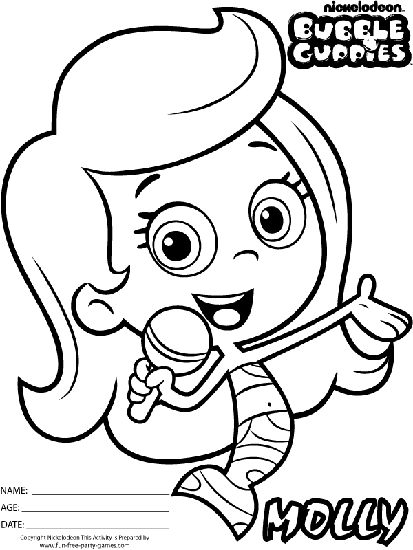 34 Bubble Guppies Coloring Pages Printable 22