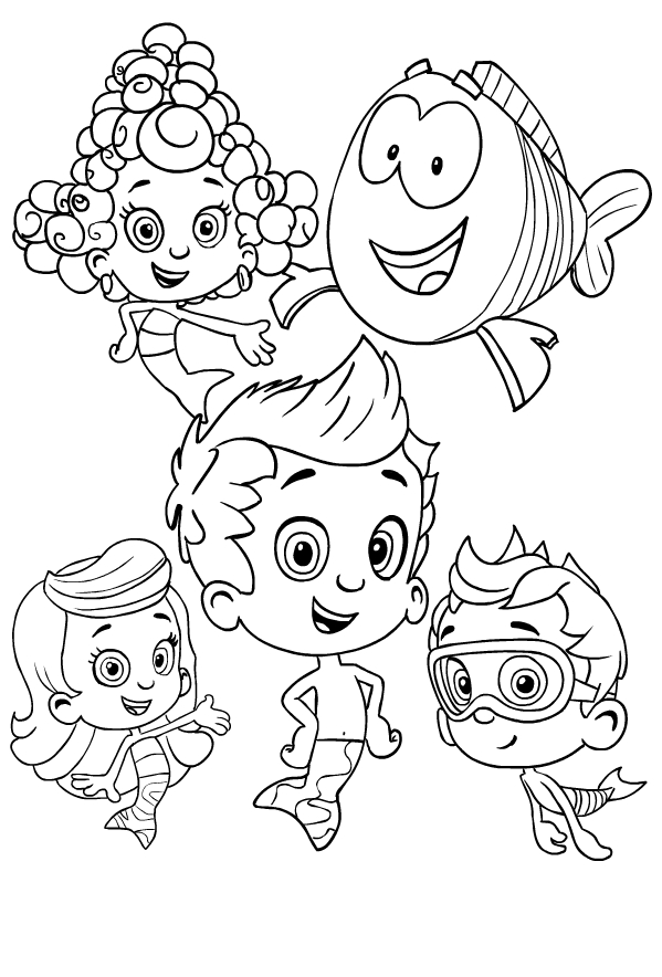 34 Bubble Guppies Coloring Pages Printable 6