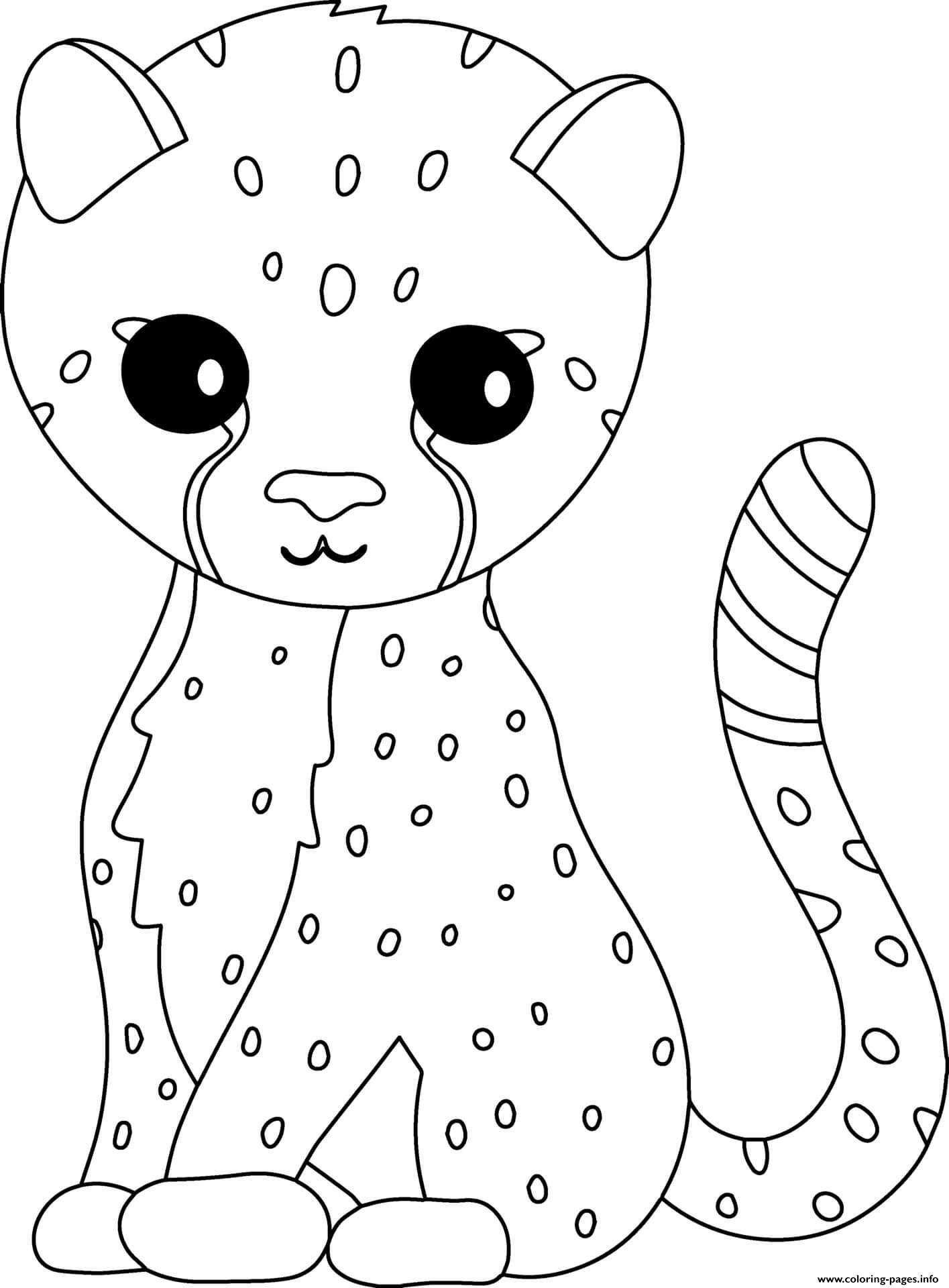 34 Cheetah Coloring Pages Printable 1