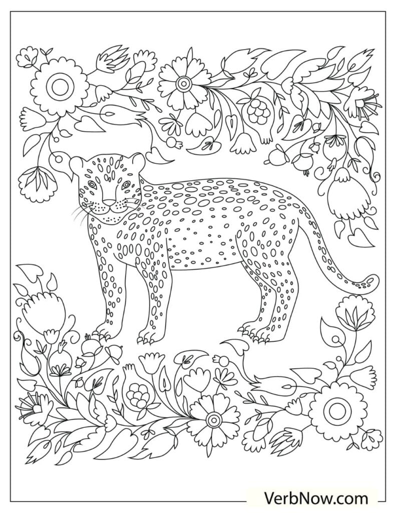 34 Cheetah Coloring Pages Printable 11