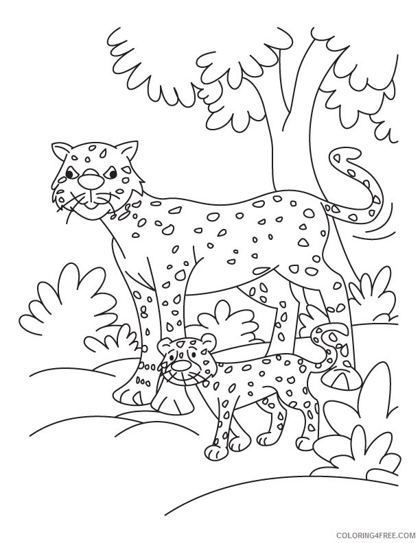 34 Cheetah Coloring Pages Printable 14