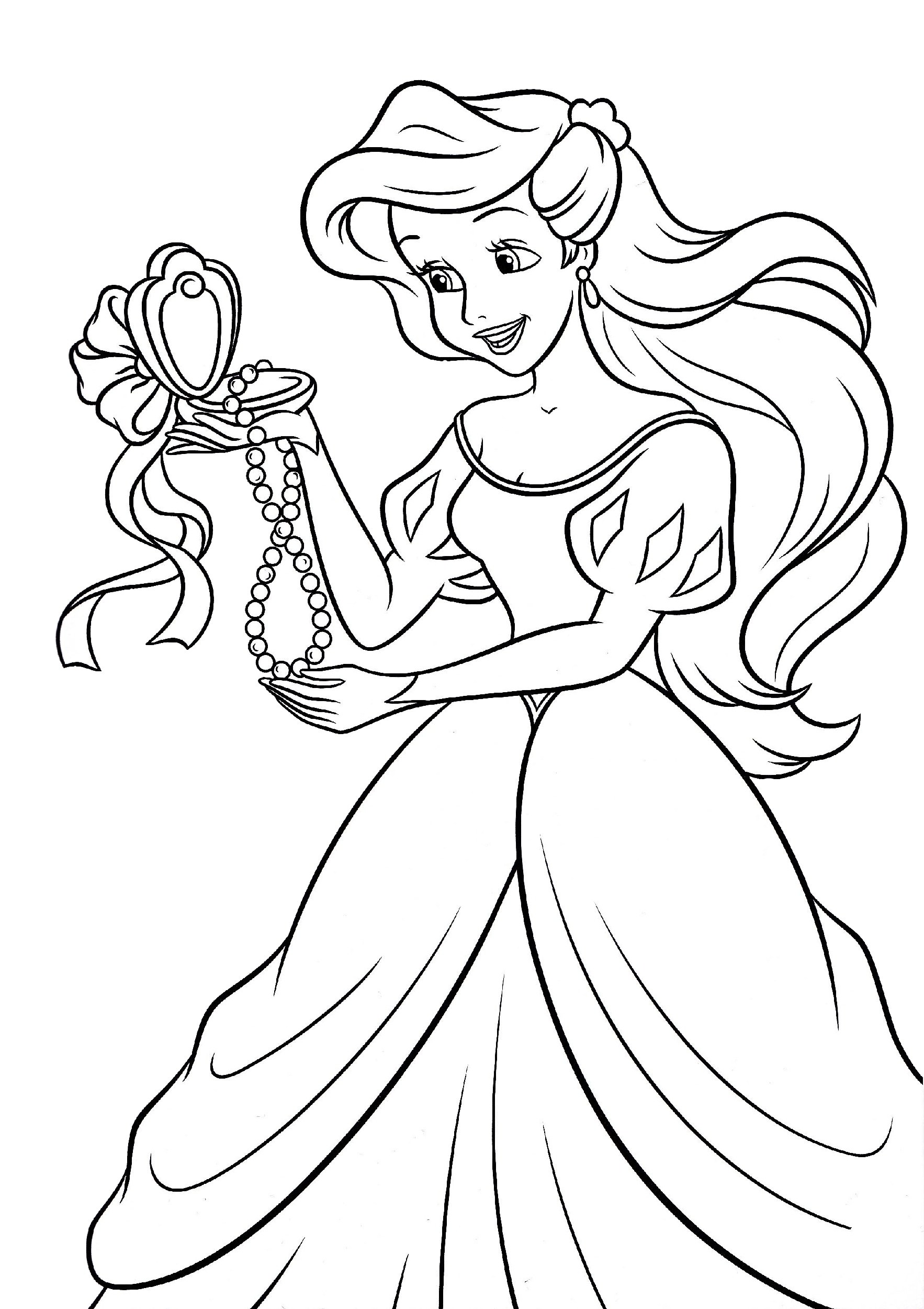 34 Cute Coloring Pages Little Mermaid Printable 25