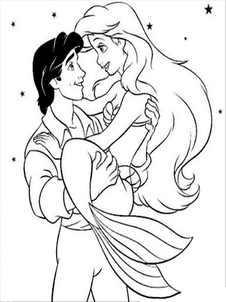 34 Cute Coloring Pages Little Mermaid Printable 32