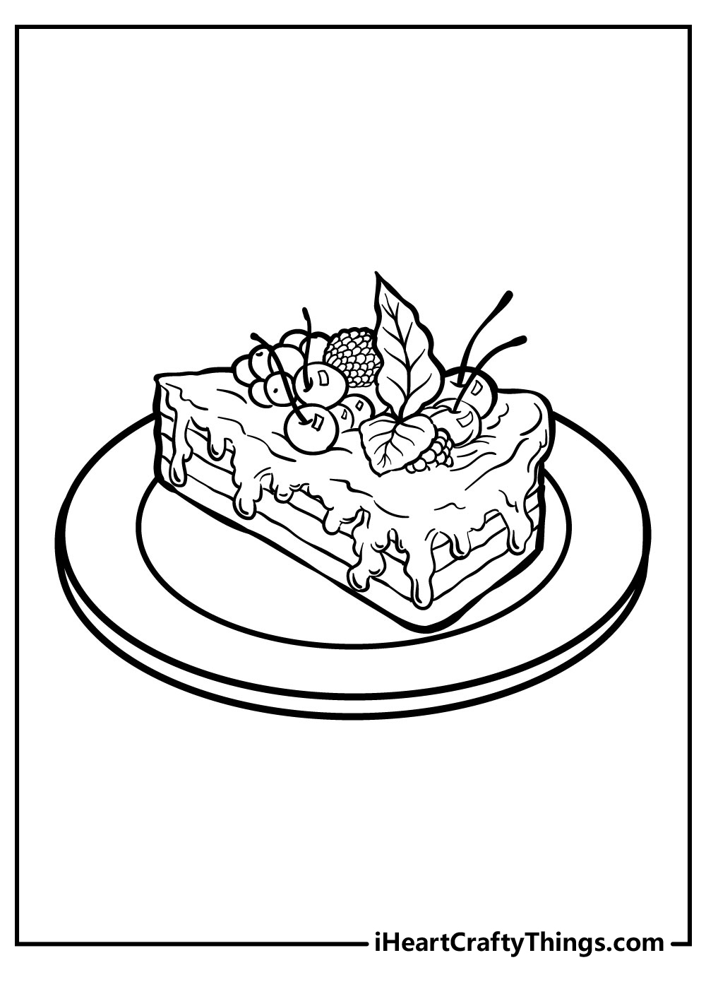 34 Delightful Wedding Cake Coloring Pages Printable 18