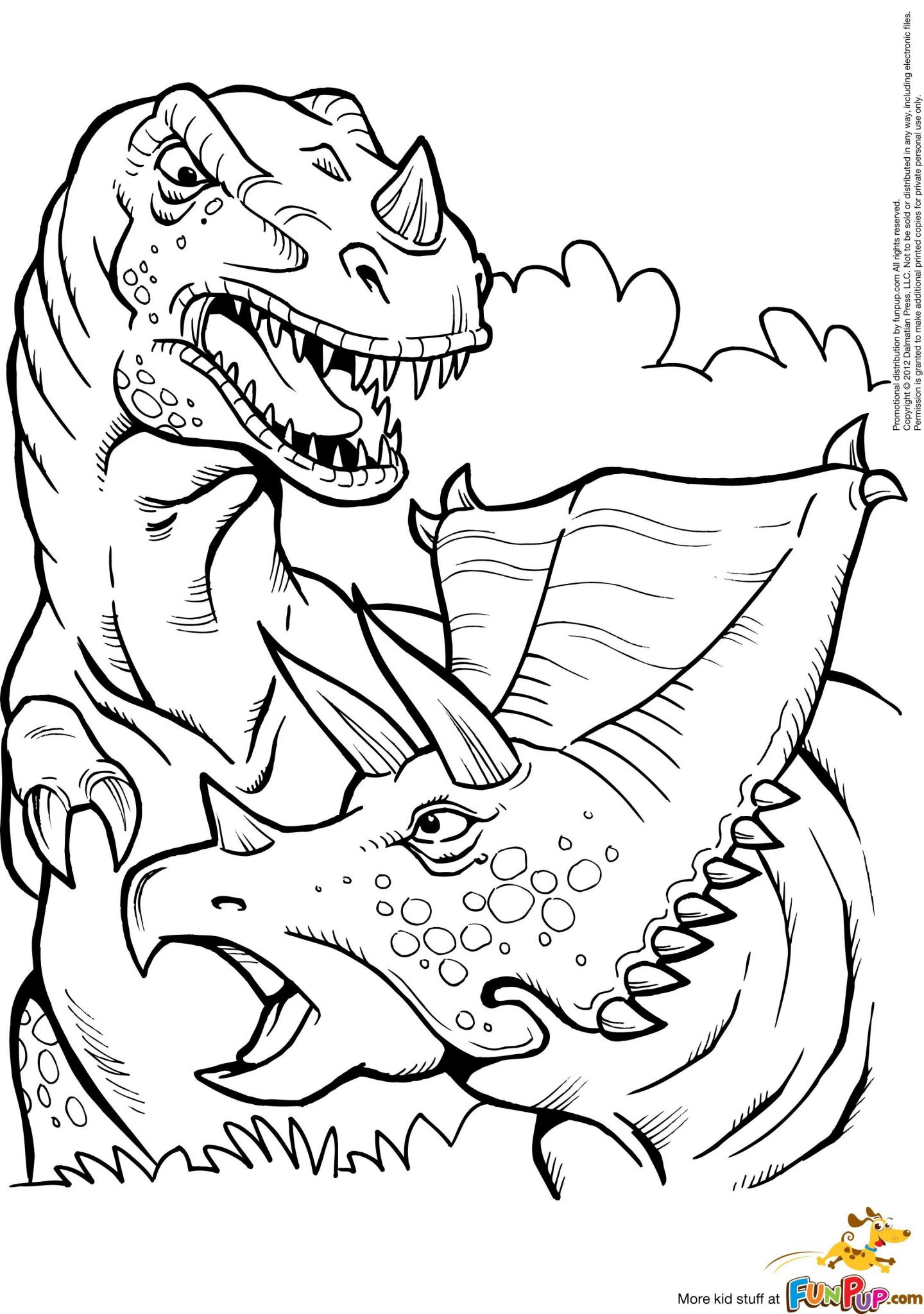 34 Dinosaur Clipart Coloring Pages Printable 1