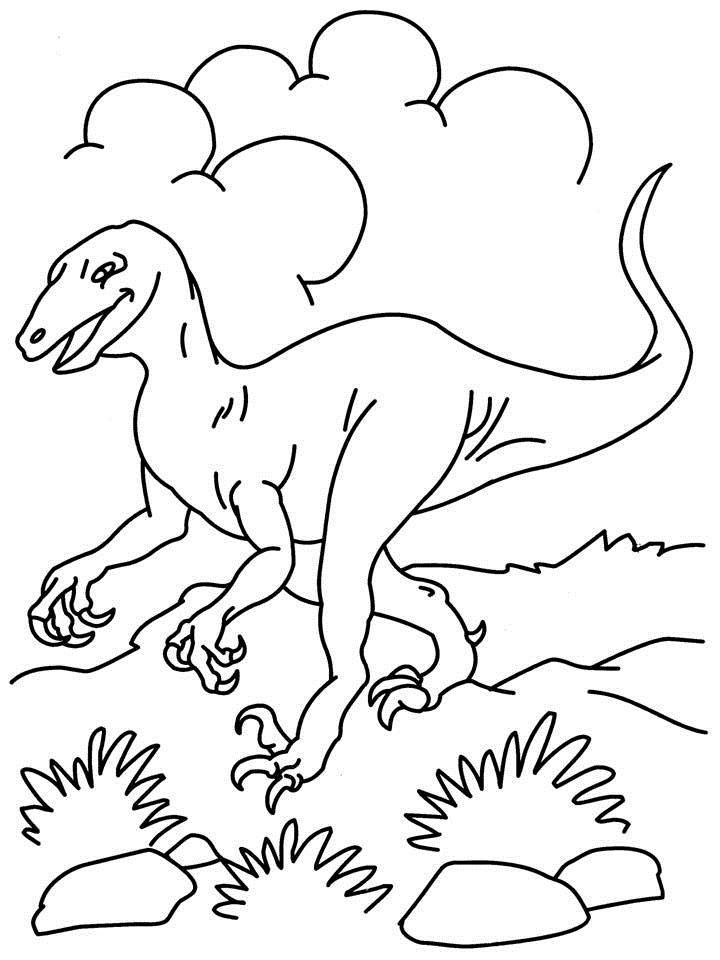 34 Dinosaur Clipart Coloring Pages Printable 12