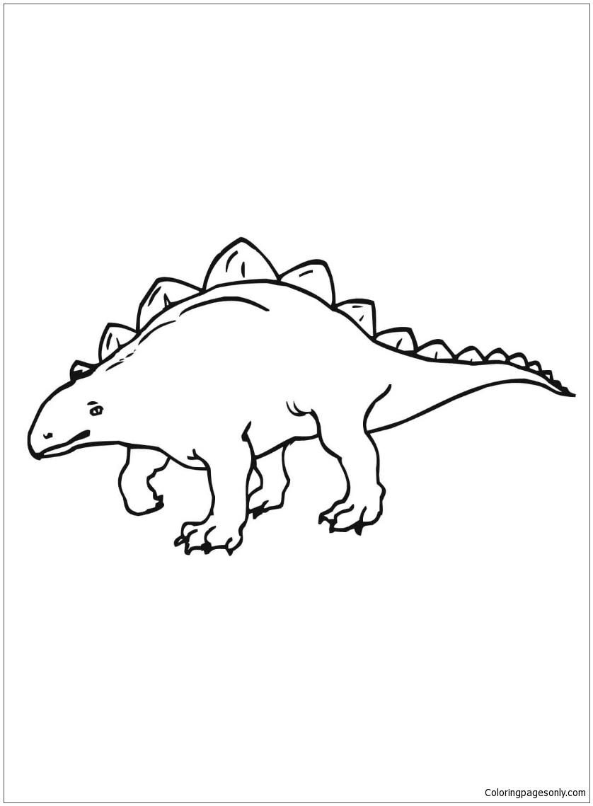 34 Dinosaur Clipart Coloring Pages Printable 24