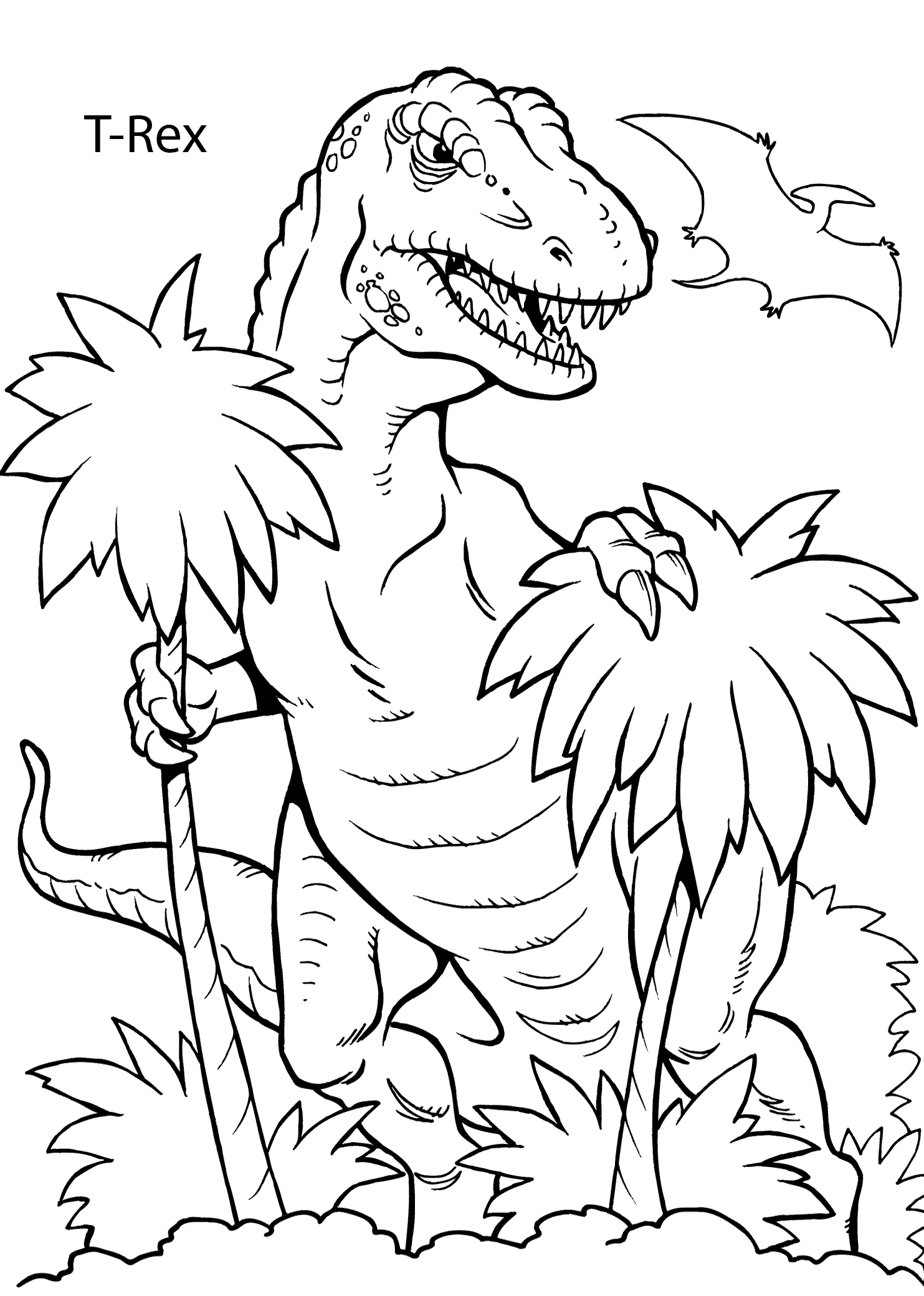 34 Dinosaur Clipart Coloring Pages Printable 29