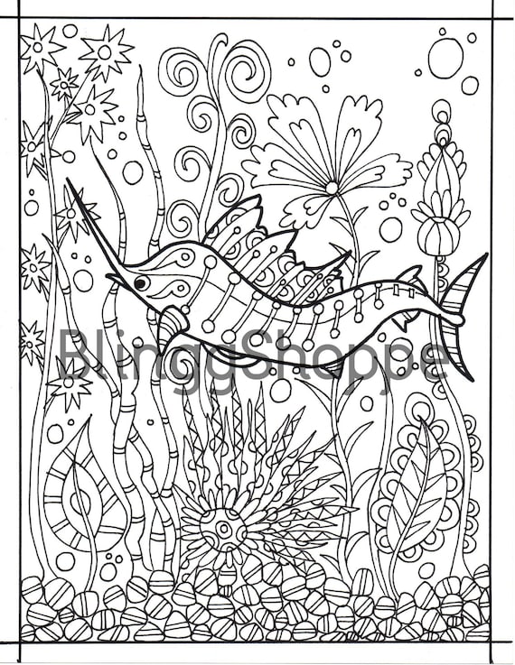 34 Graceful Swordfish Coloring Pages Printable 19