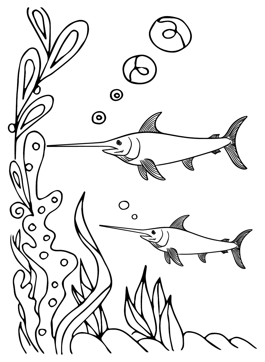 34 Graceful Swordfish Coloring Pages Printable 29