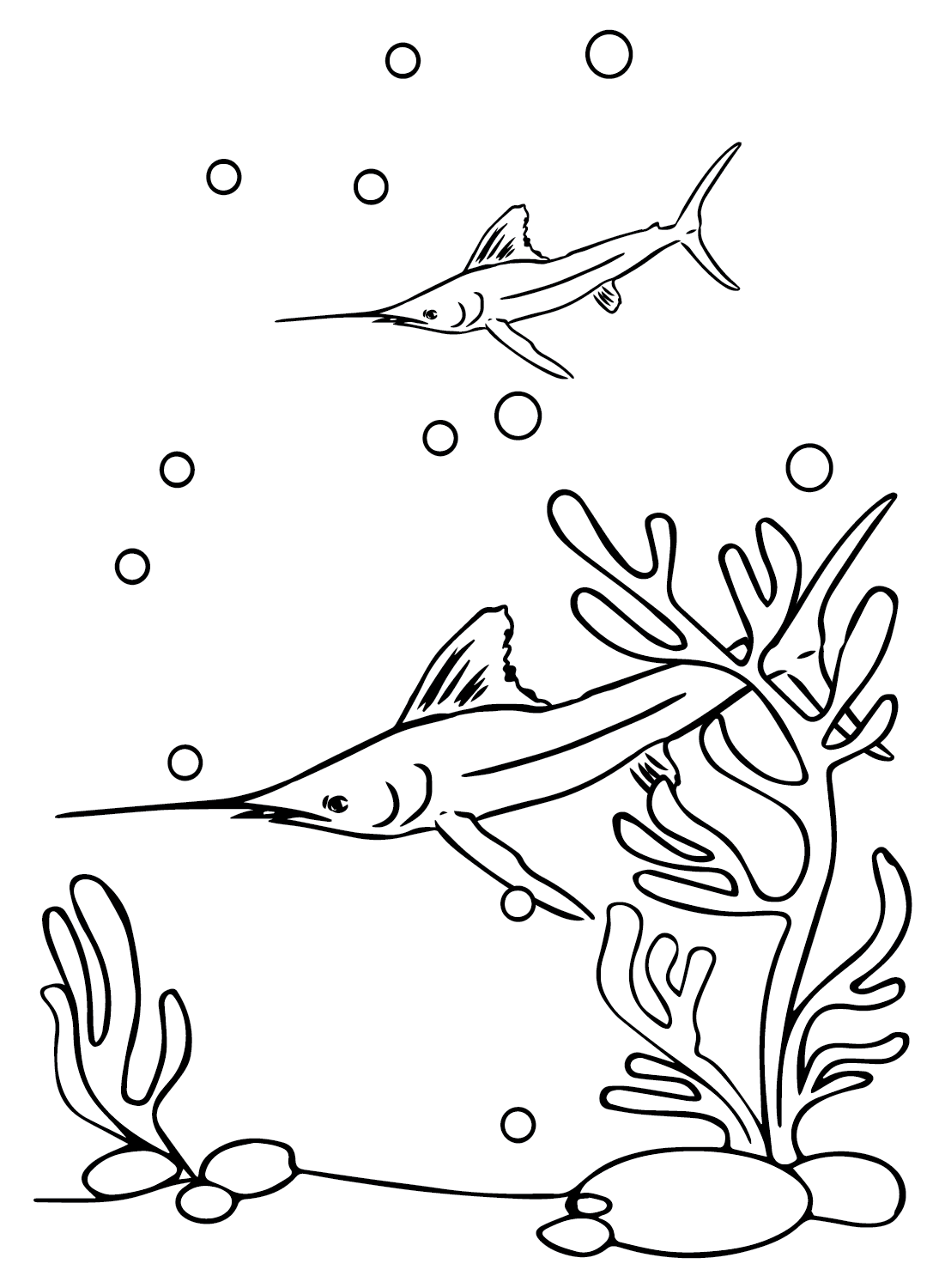 34 Graceful Swordfish Coloring Pages Printable 3