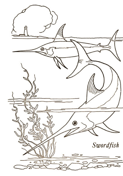 34 Graceful Swordfish Coloring Pages Printable 34