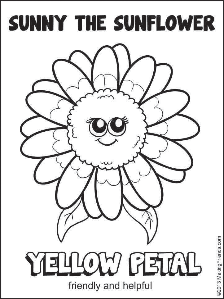 34 Sunny Sunflower Coloring Pages Printable 17