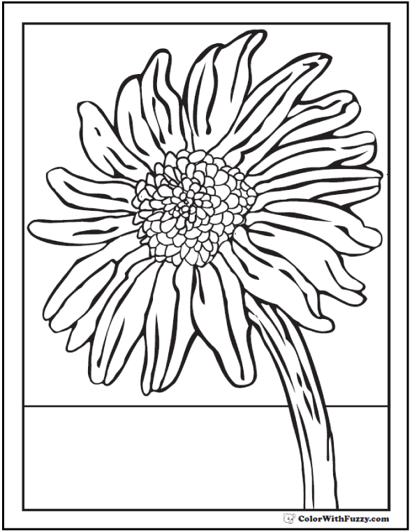 34 Sunny Sunflower Coloring Pages Printable 18