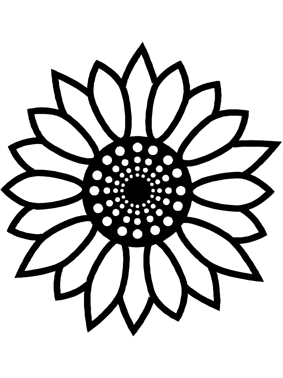 34 Sunny Sunflower Coloring Pages Printable 23