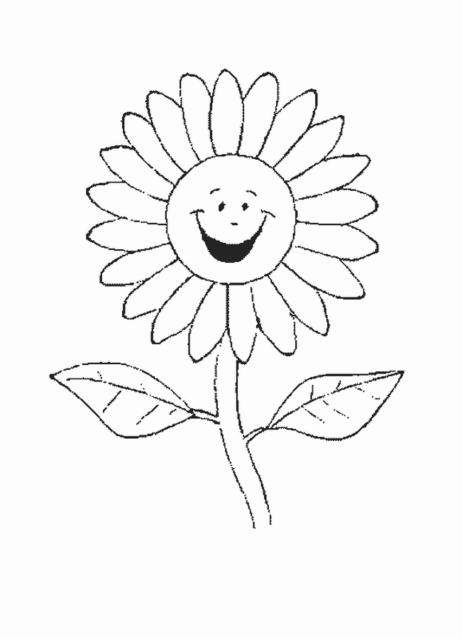 34 Sunny Sunflower Coloring Pages Printable 24