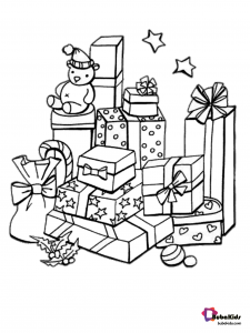 35 Christmas Gifts Coloring Pages Printable 11