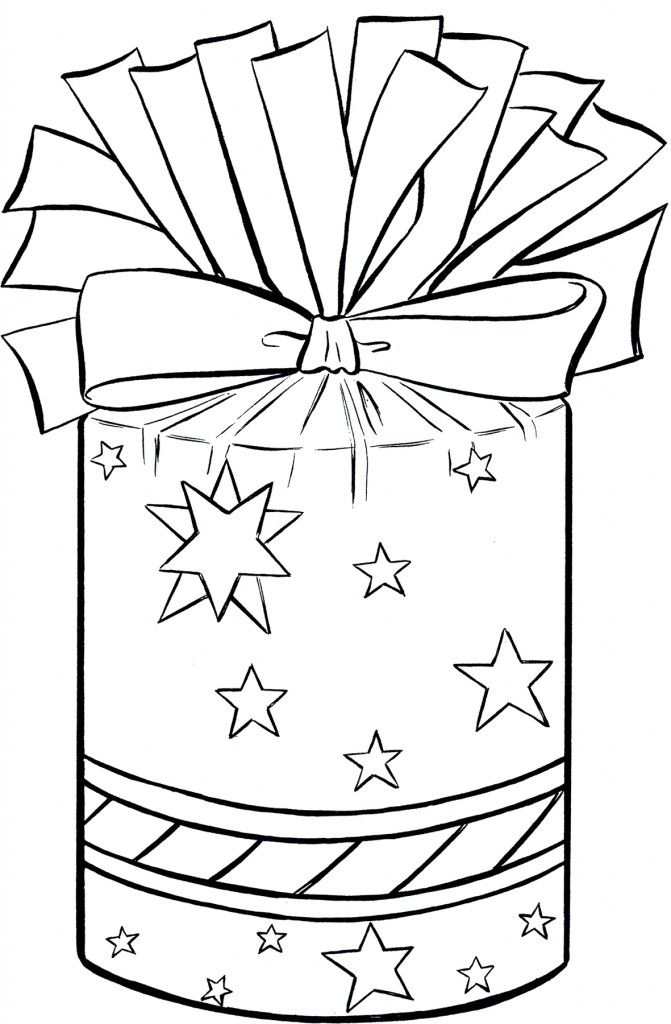 35 Christmas Gifts Coloring Pages Printable 12