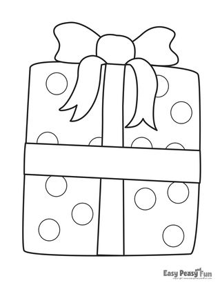 35 Christmas Gifts Coloring Pages Printable 17